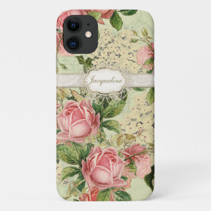 Case-Mate iPhone Case Dentelle rose Vintage anglaise de White Hydrangea