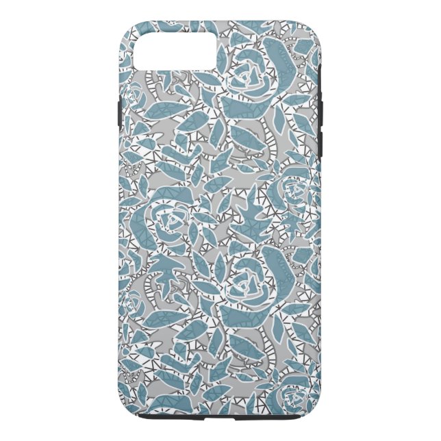 Coques Case-Mate iPhone Dentelle sans couture roses romantique rétro vinta (Dos)