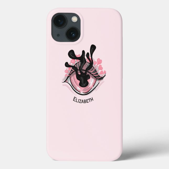 Coques Case-Mate iPhone Déplaisant Oeil rose mignon Nom du dieu étrange (Verso)