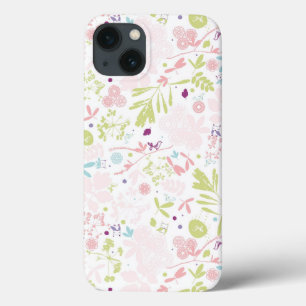 iPhone 13 Case déploiement de motif floral