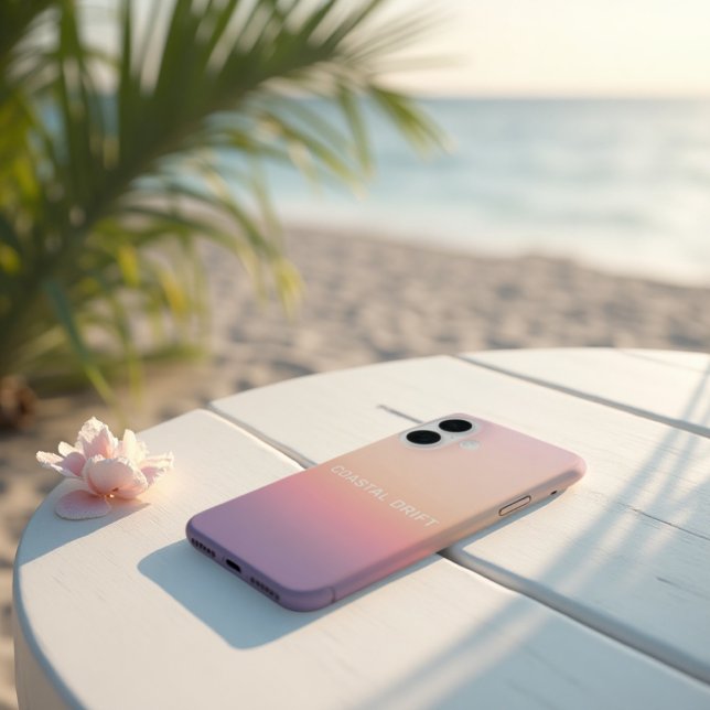 Coques Case-Mate iPhone Dérive côtière - Pastel Sunset Gradient (Coastal Drift Case. Pastel serenity for your tech. Lavender & Peach Gradient.)