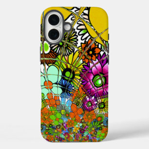 Coques iPhone 16 Plus Dernier motif floral Extraordinaire coloré Art