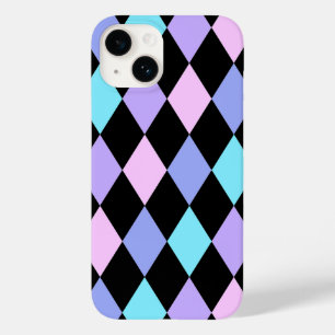 Coque Pour iPhone 14 des chèques noirs et vibrants intemporels