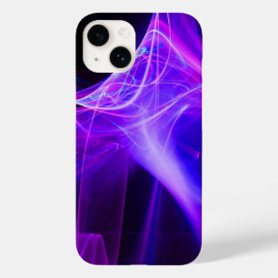 COQUE POUR iPhone 14 DES ÉPAULES FRACTALES EN ROSE BLEU PURPLE