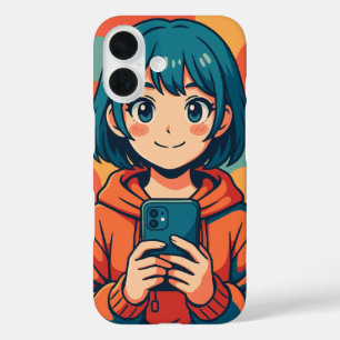 Coques iPhone 16 des filles animées.