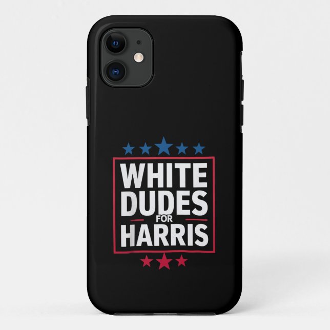 Coques Case-Mate iPhone Des Mecs Blancs Pour Kamala Harris Pour Président  (Dos)