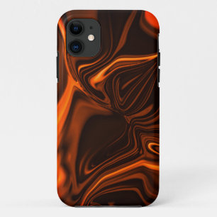 Case-Mate iPhone Case Des ondulations courbes de corail brillant sur fon