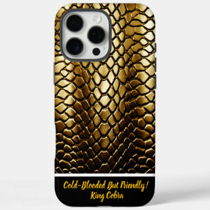Coques iPhone 16 Pro Max Des peaux de serpent doré à la lumière naturelle