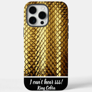 Coques iPhone 16 Pro Max Des peaux de serpent doré brillent au soleil