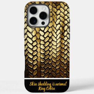 Coques iPhone 16 Pro Max Des peaux de serpent doré brillent au soleil chaud