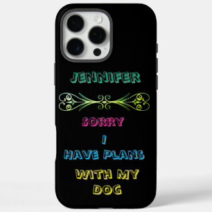 Coques iPhone 16 Pro Max Des plans amusants avec un chien bien-aimé