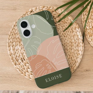 Coques iPhone 16 Désert et forêt Boho Tropical Monstera Leaf