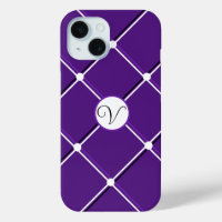 Design à rayures violettes et blanches Fancy V Ini
