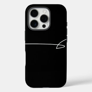 Coques iPhone 16 Pro Design artistique en noir et blanc