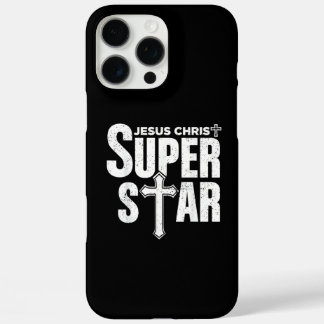 Coques iPhone 16 Pro Max Design chrétien vintage Jésus-Christ Super 