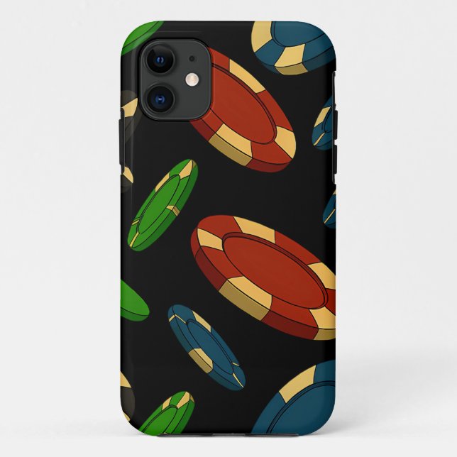 Coques Case-Mate iPhone Design d'art 3D Chips Casino moderne (Dos)