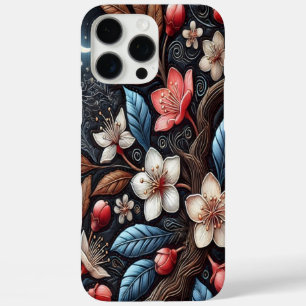 Coques iPhone 16 Pro Max Design de cerisiers en fleurs de la lune