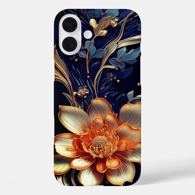 Coques Case-Mate iPhone Design de fleurs d'art (Verso)