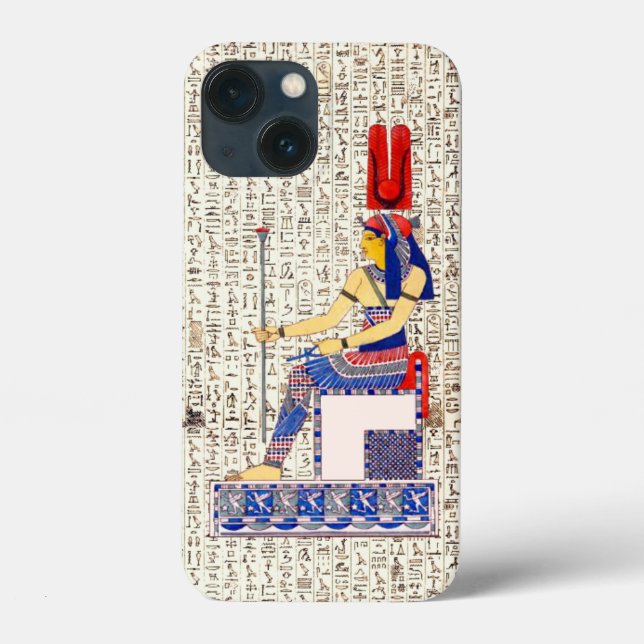 Coques Case-Mate iPhone Design de l'ancienne reine égyptienne Hiéroglyphes (Verso)