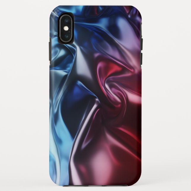 Coques Case-Mate iPhone Design de tissu métallique ondulé (Dos)