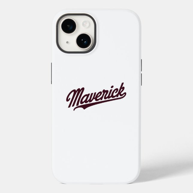 Coques Case-Mate iPhone Design de typographie de Maverick (Verso)