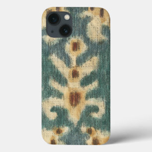 iPhone 13 Coque Design décoratif de tissu Ikat par Chariklia Zarr