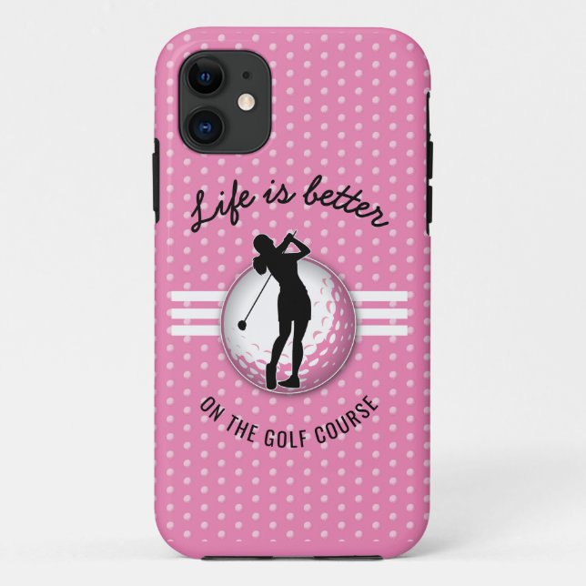 Coques Case-Mate iPhone Design élégant de Golfeur pour femmes (Dos)