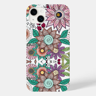 Coque Pour iPhone 14 Plus Design élégant doodé fleuri design dynamique
