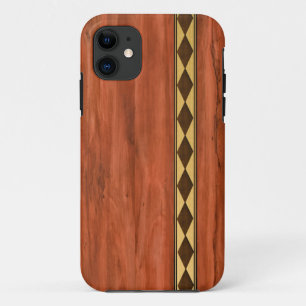 Coque iPhone 11 Design en bois incrusté