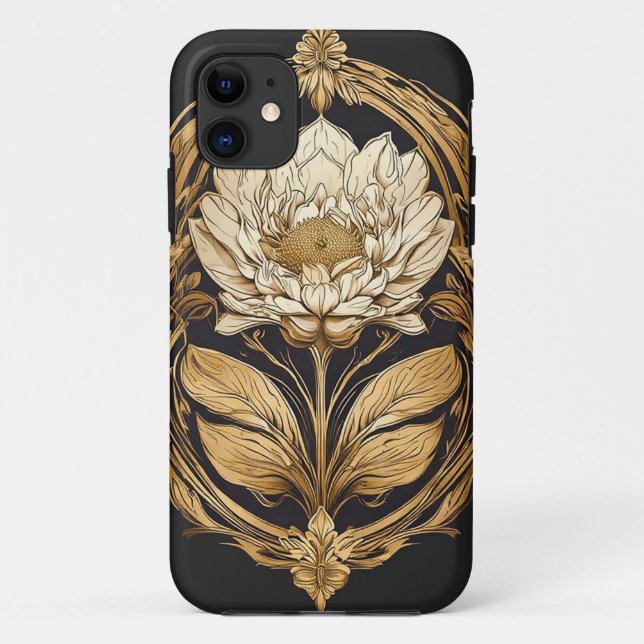 Coques Case-Mate iPhone Design floral élégant (Dos)