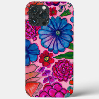 Case-Mate iPhone Case Design floral rose et bleu