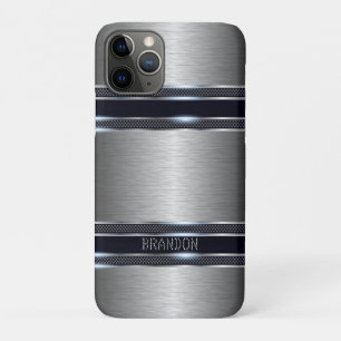 Case-Mate iPhone Case Design géométrique industriel gris métallique