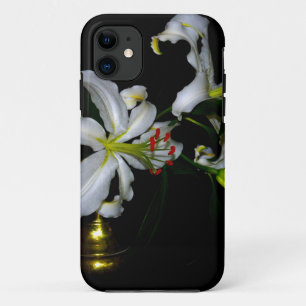 Coque iPhone 11 Design irlandais en laiton et en fleur