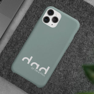 Case-Mate iPhone Case Design moderne simple père avec enfants Noms enfan