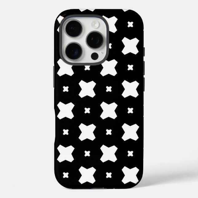 Coques Case-Mate iPhone Design Motif chic en noir et blanc (Verso)