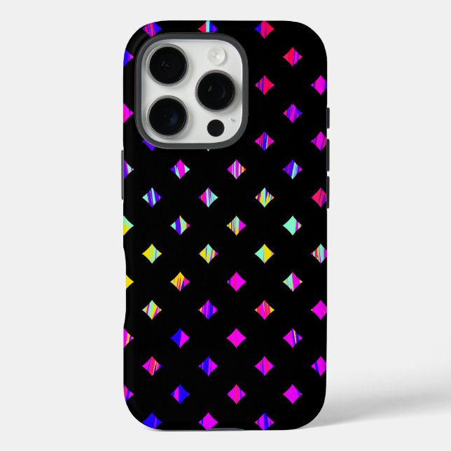 Coques Case-Mate iPhone Design Motif de diamant artistique (Verso)