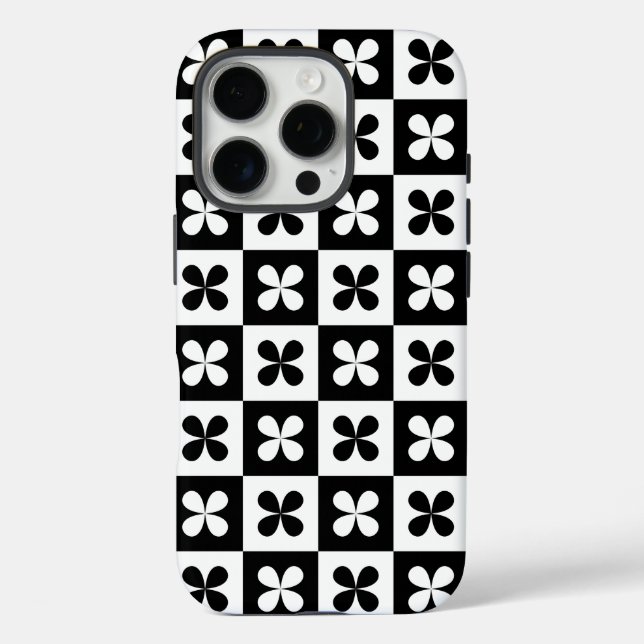 Coques Case-Mate iPhone Design motif en noir et blanc (Verso)