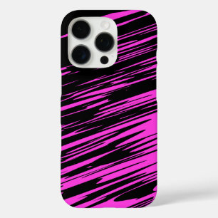 Coques iPhone 16 Pro Design motif en rose chaud et noir