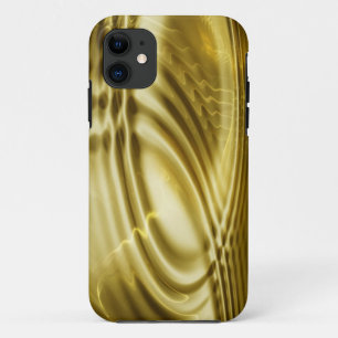 Etui iPhone Case-Mate design motif métallique - ondes dorées