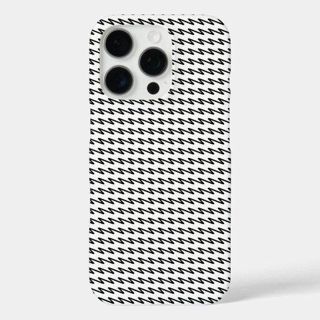 Coques Case-Mate iPhone Design Motif unique en noir et blanc (Verso)