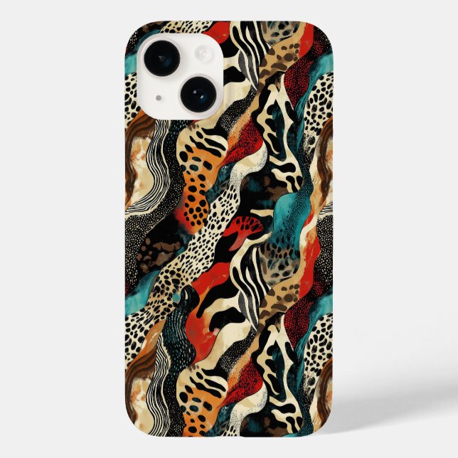 Coques Case-Mate iPhone Design Poster de animal élégant (Verso)
