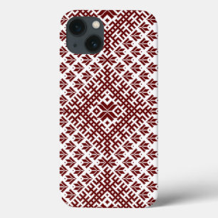 Case-Mate iPhone Case Design traditionnel letton rouge