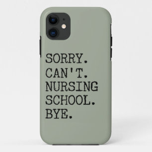 Case-Mate iPhone Case Désolé de ne pas pouvoir infirmière école au pied