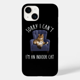Coque Pour iPhone 14 Désolé, je ne peux pas - Je suis un chat d'intérie