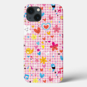 Coques Pour iPhone dessin animé amusant rose motif