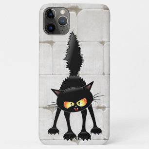 Case-Mate iPhone Case Dessin animé de chat noir drôle et féroce 