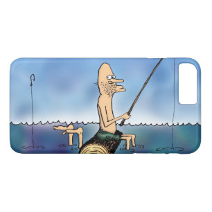 Coque iPhone 7 Plus Dessin animé de pêche jour étrange