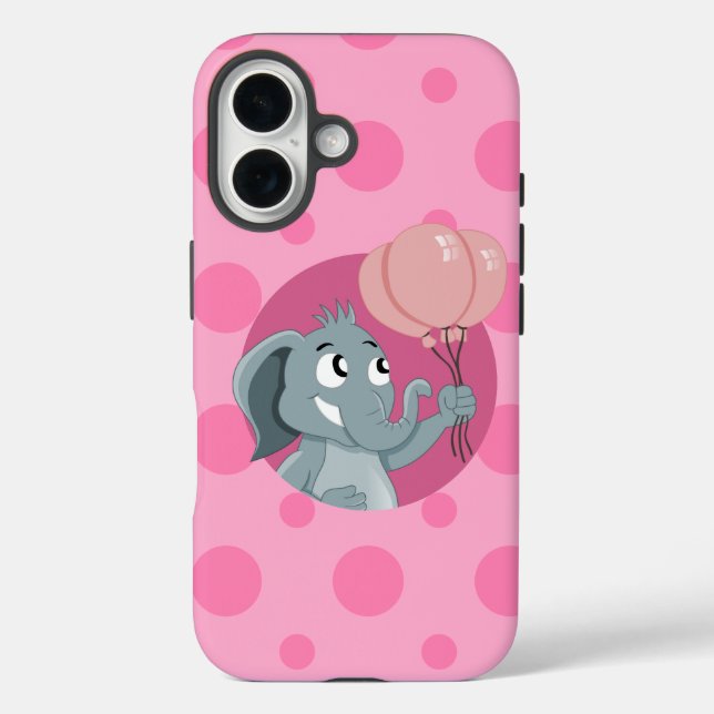 Coques Case-Mate iPhone Dessin animé d'éléphant (Verso)