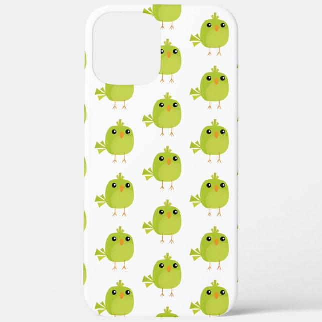 Coques Case-Mate iPhone Dessin animé d'oiseau vert   (Verso)