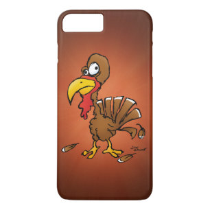 Coque iPhone 8 Plus/7 Plus Dessin animé drôle de dinde Derp